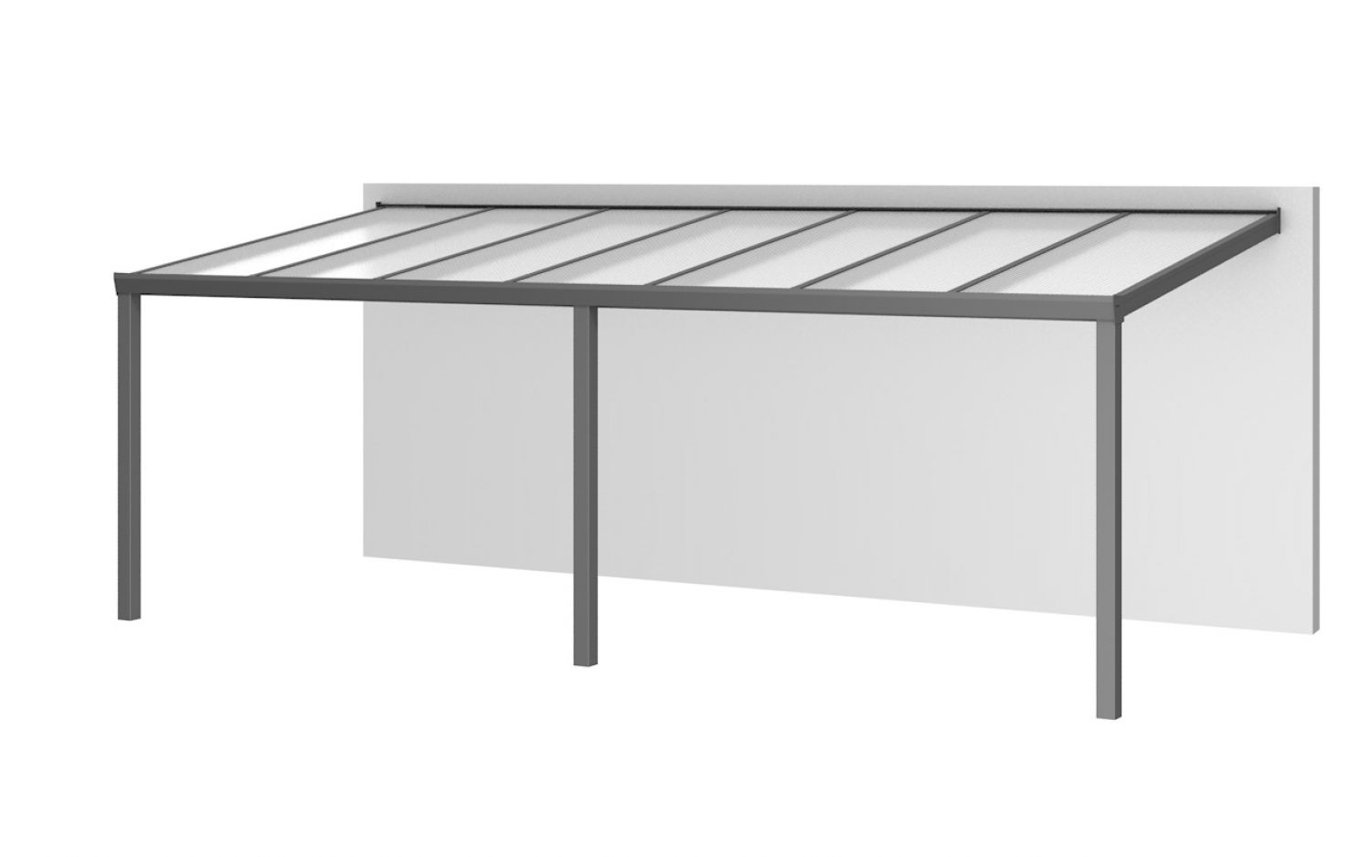 Aluminium aanbouwveranda Velvetline 700x350 cm - Polycarbonaat dak