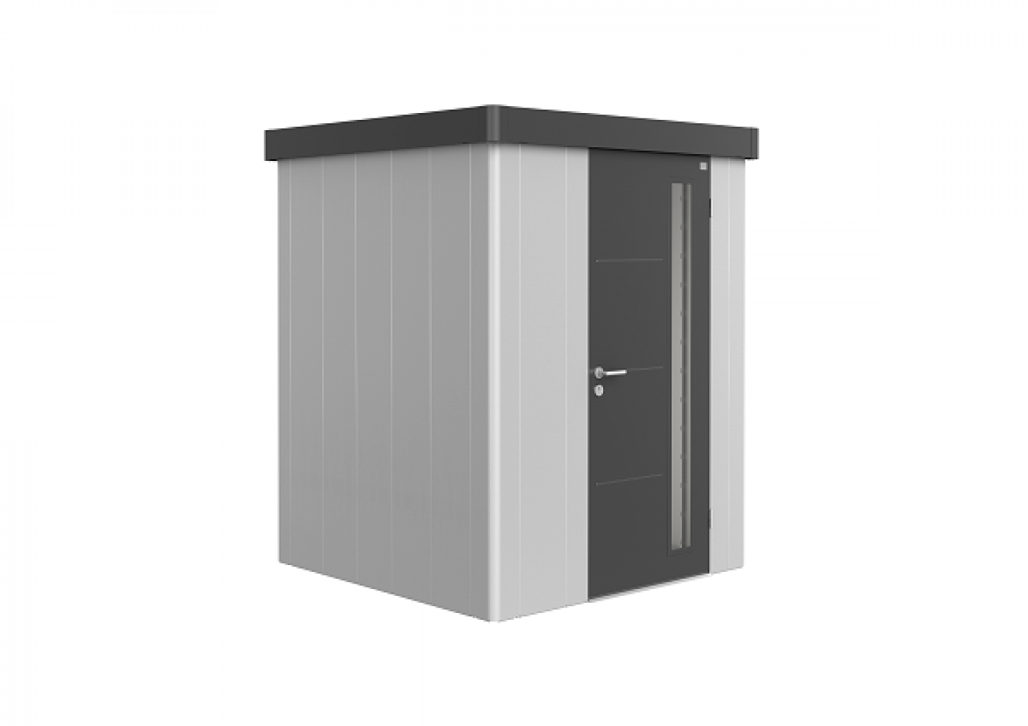 Biohort metalen berging Neo 1A zilver/ donkergrijs variant 1.3