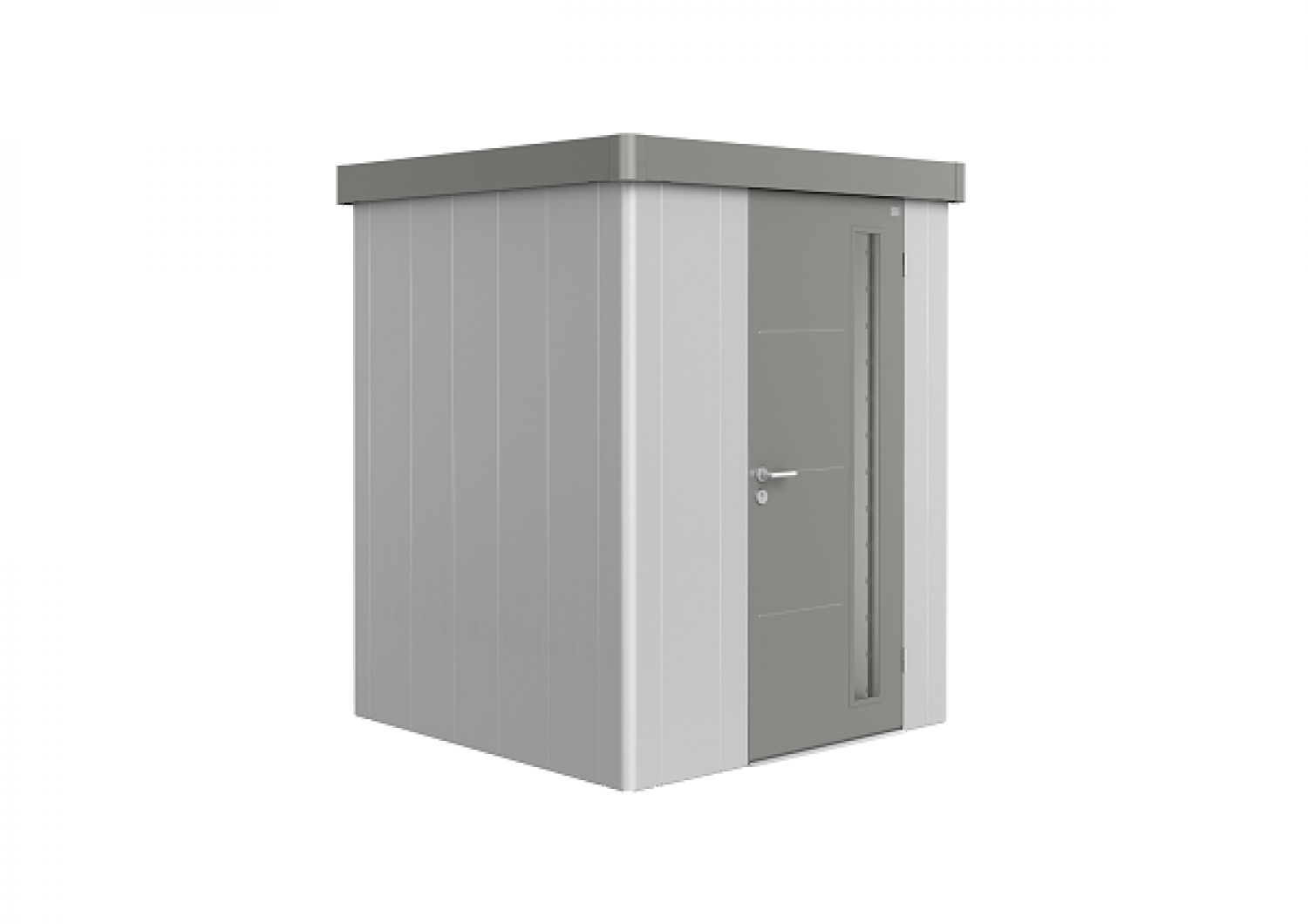 Biohort Metalen berging Neo 1A zilver/ kwartsgrijs