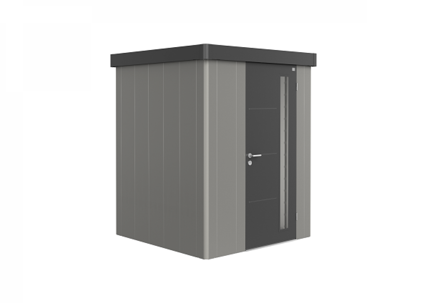 Biohort Metalen berging Neo 1A kwartsgrijs/ donkergrijs metallic