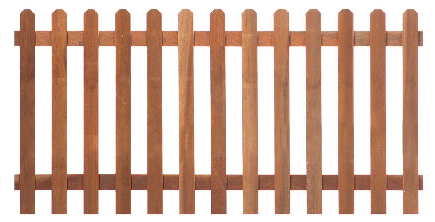 Tuinhek hardhout recht H60