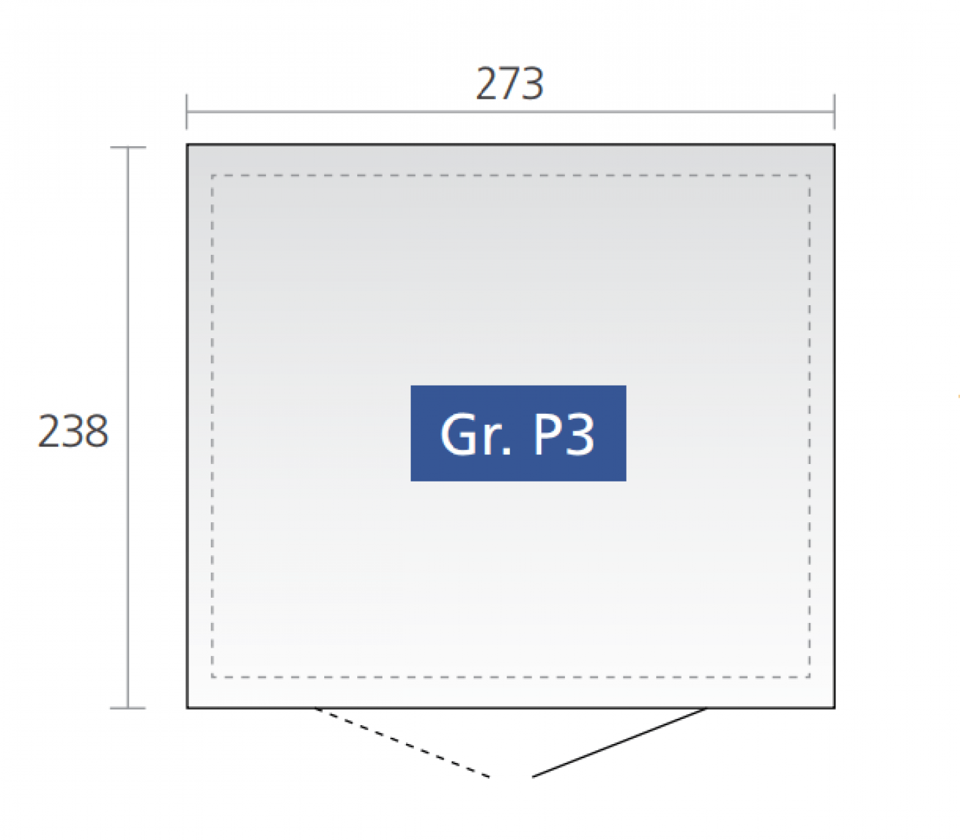 Berging Panorama Gr. P3 plattegrond