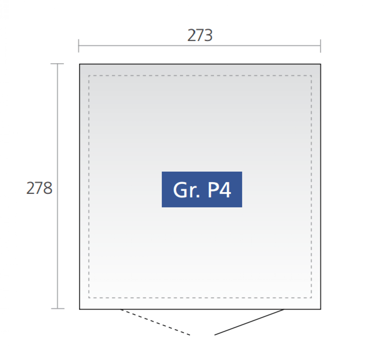 Berging Panorama Gr. P4 plattegrond