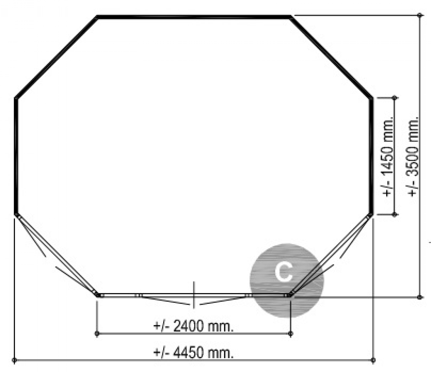 Lugarde Prima Josephine 44mm P891 - 445x350 cm