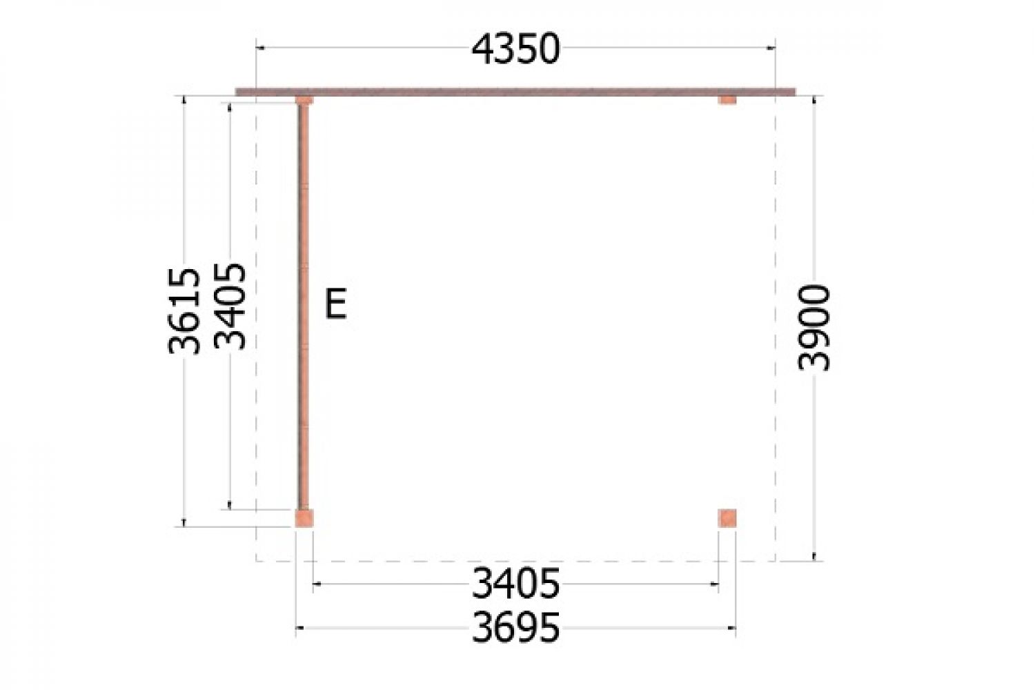 Plattegrond Aanbouwveranda Lucca