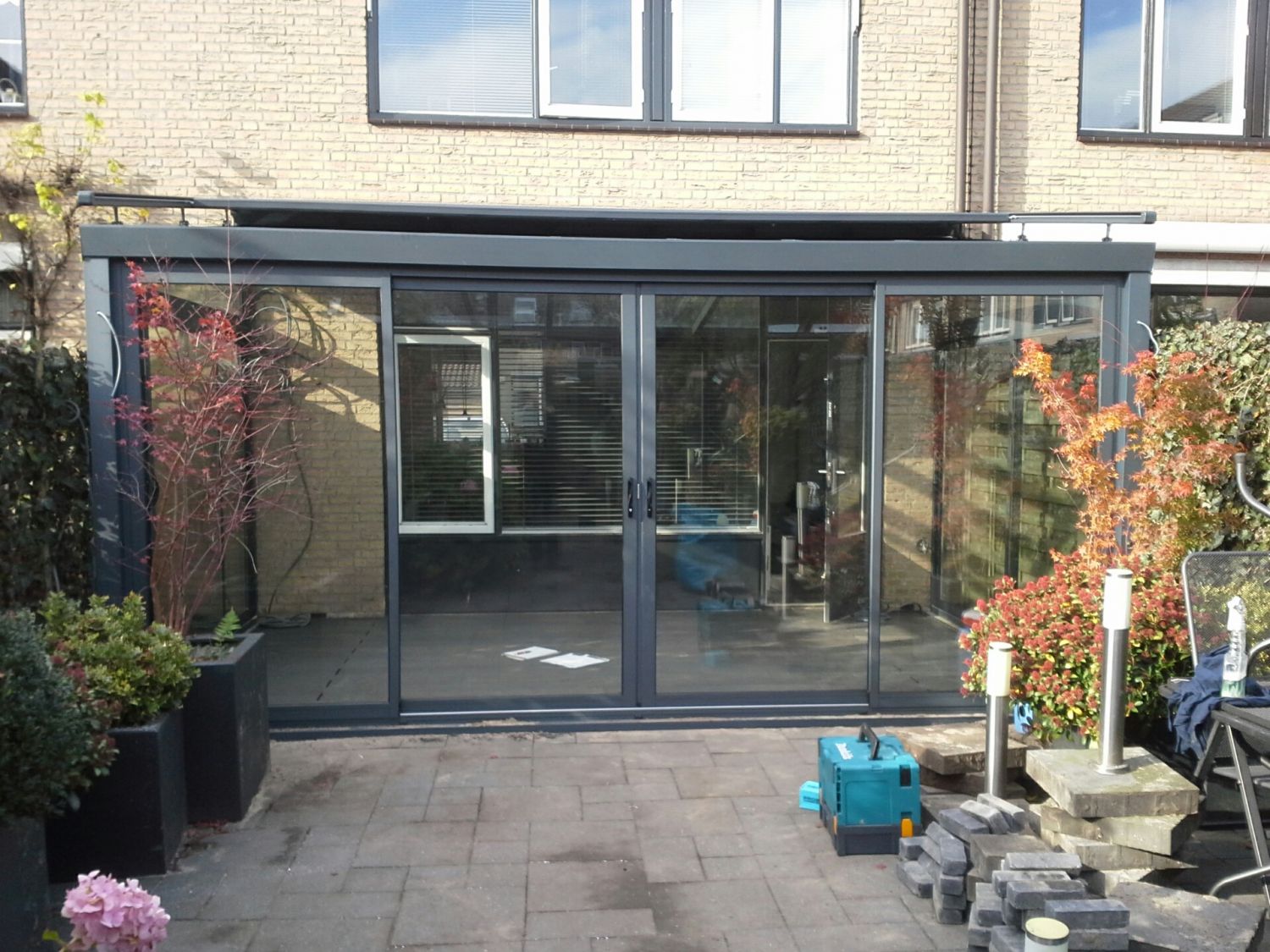 Tuinkamer aluminium 4x3.5m