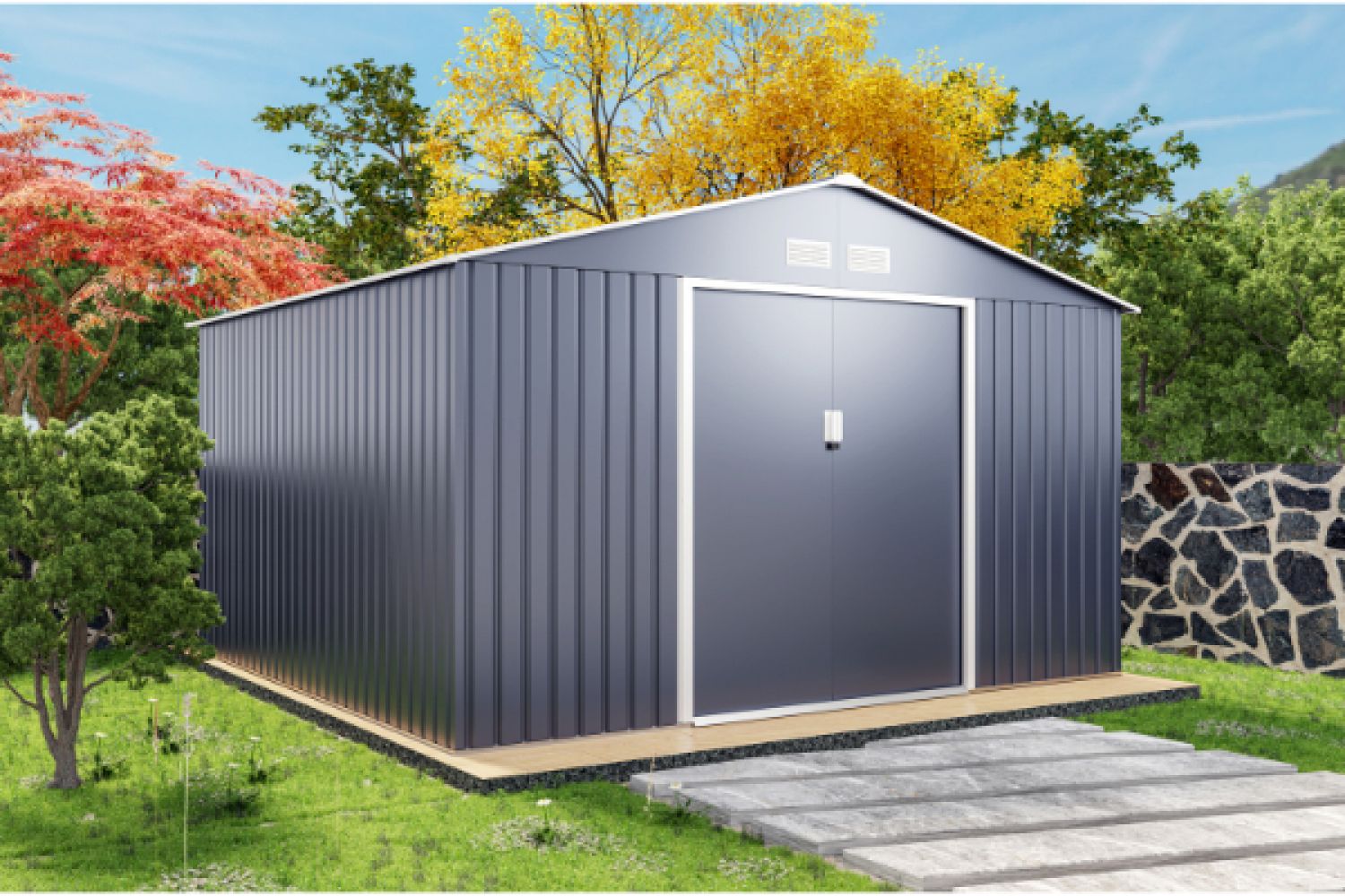 Metalen berging Archer F 340x319 cm