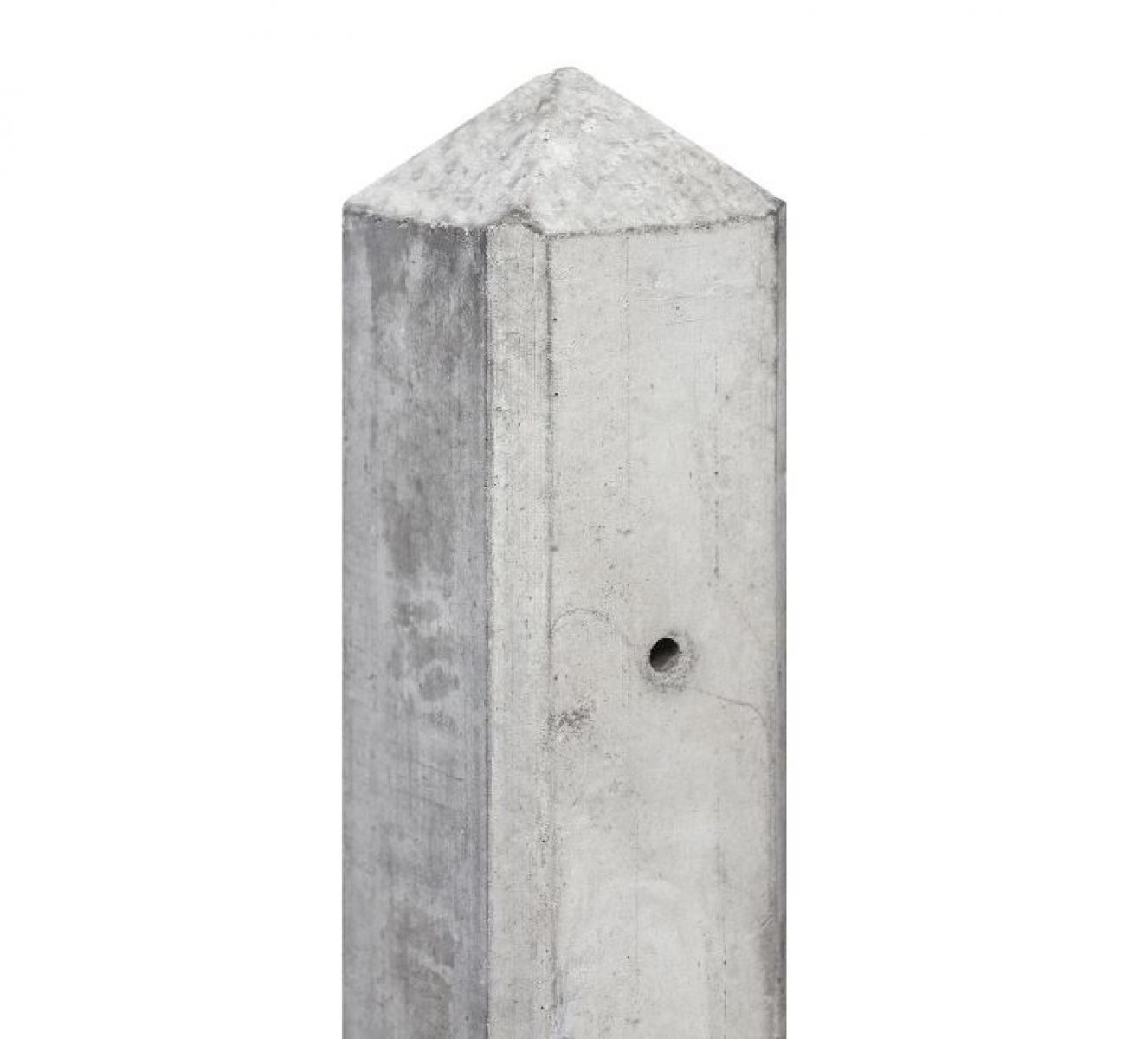 Betonpaal wit/grijs