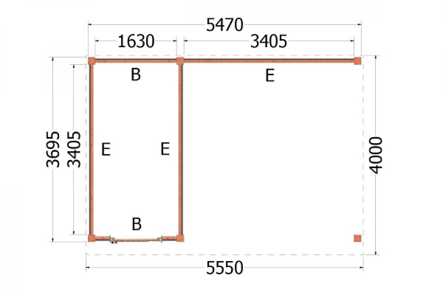 Aanbevolen Twinkelen vliegtuigen Trendhout Buitenverblijf Refter XL 555x400 cm | Van Kooten