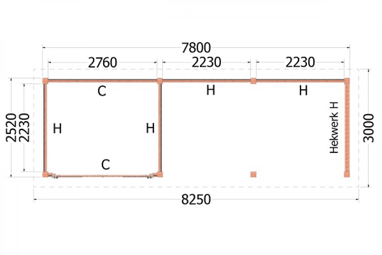 Buitenverblijf Siena plattegrond