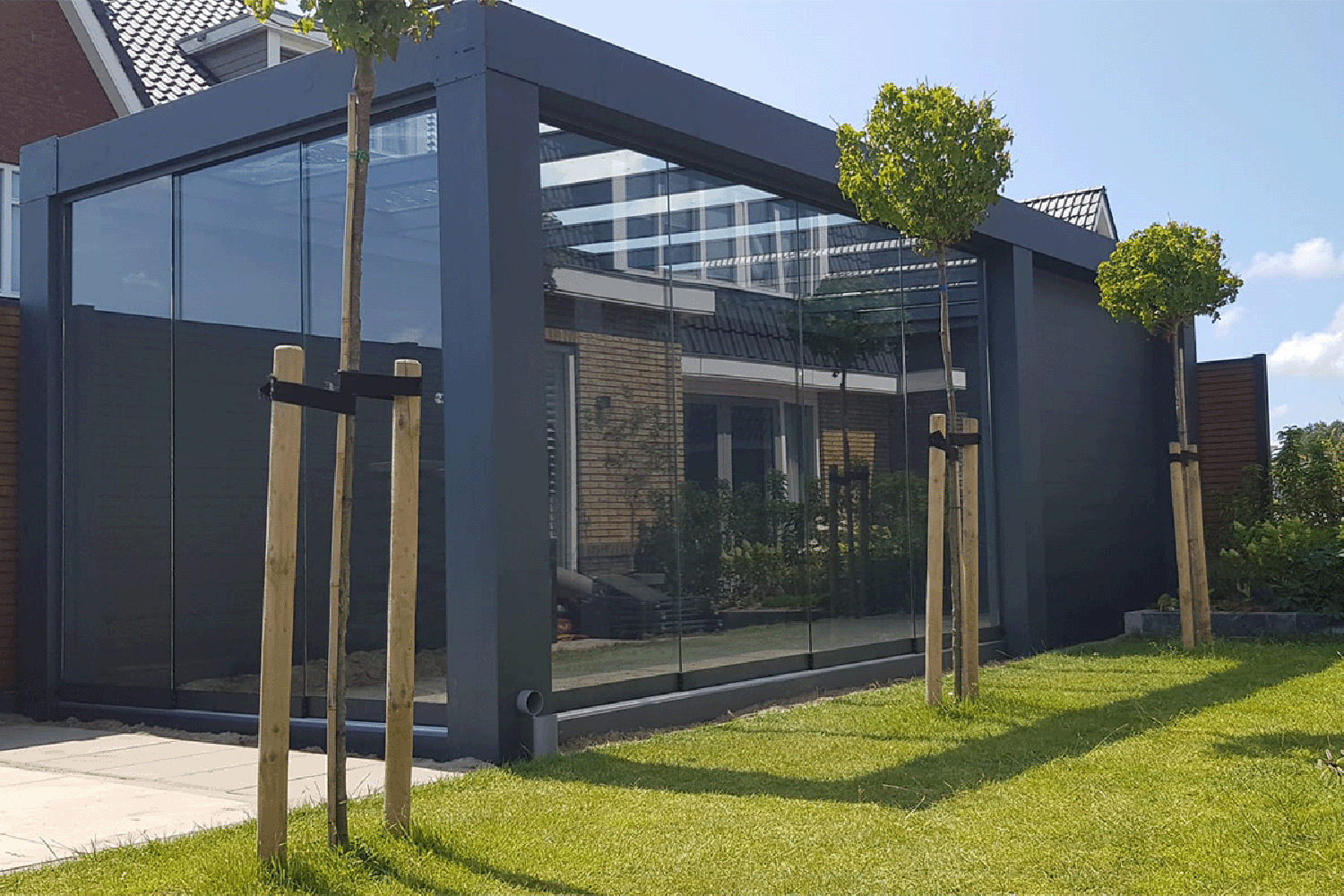 Cube veranda 700x300 cm - glasdak