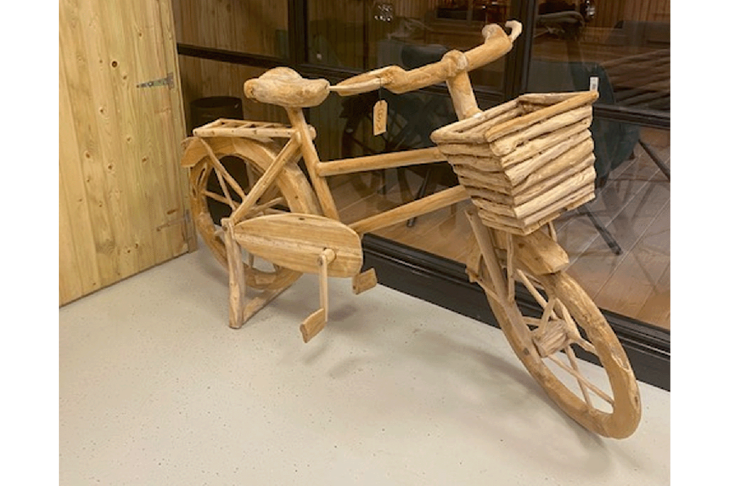 Houten fiets 190x94 cm - Numansdorp Showmodel