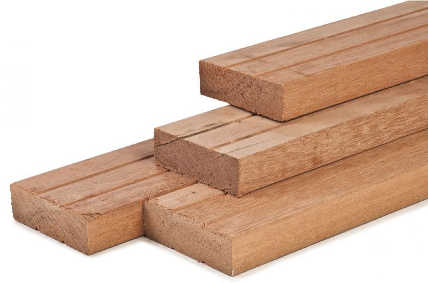 Hardhout geschaafd timmerhout 4,4x14,5x400 cm