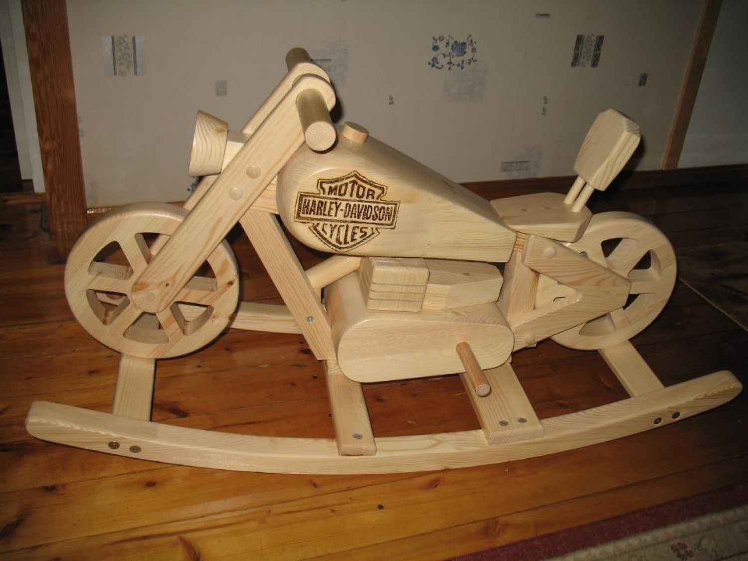Handgemaakte houten chopper