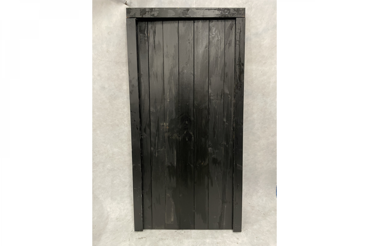 Douglas deur zwart geverfd Excl. hang- en sluitwerk 89x196 cm - Beschadigd - SALE01917
