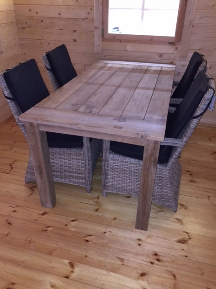 Old Teak Dinnerset Robin