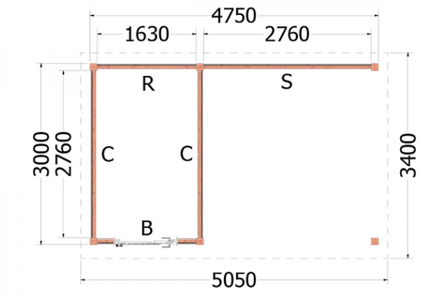 Kapschuur de Deel plattegrond