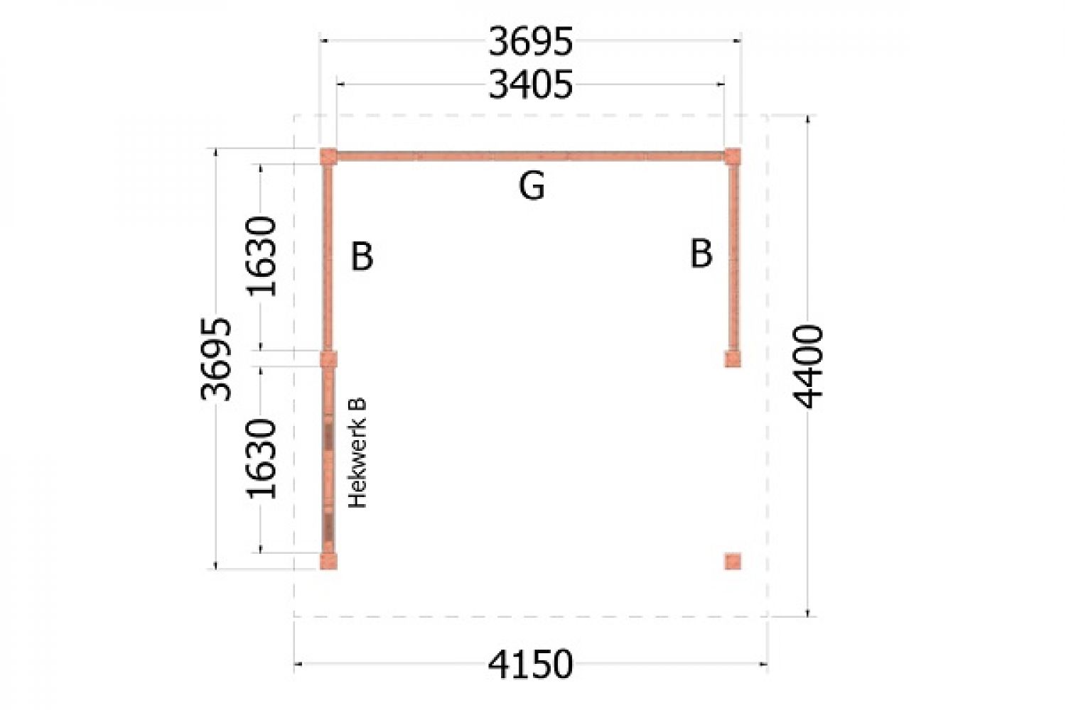 Kapschuur de Hoeve XL plattegrond