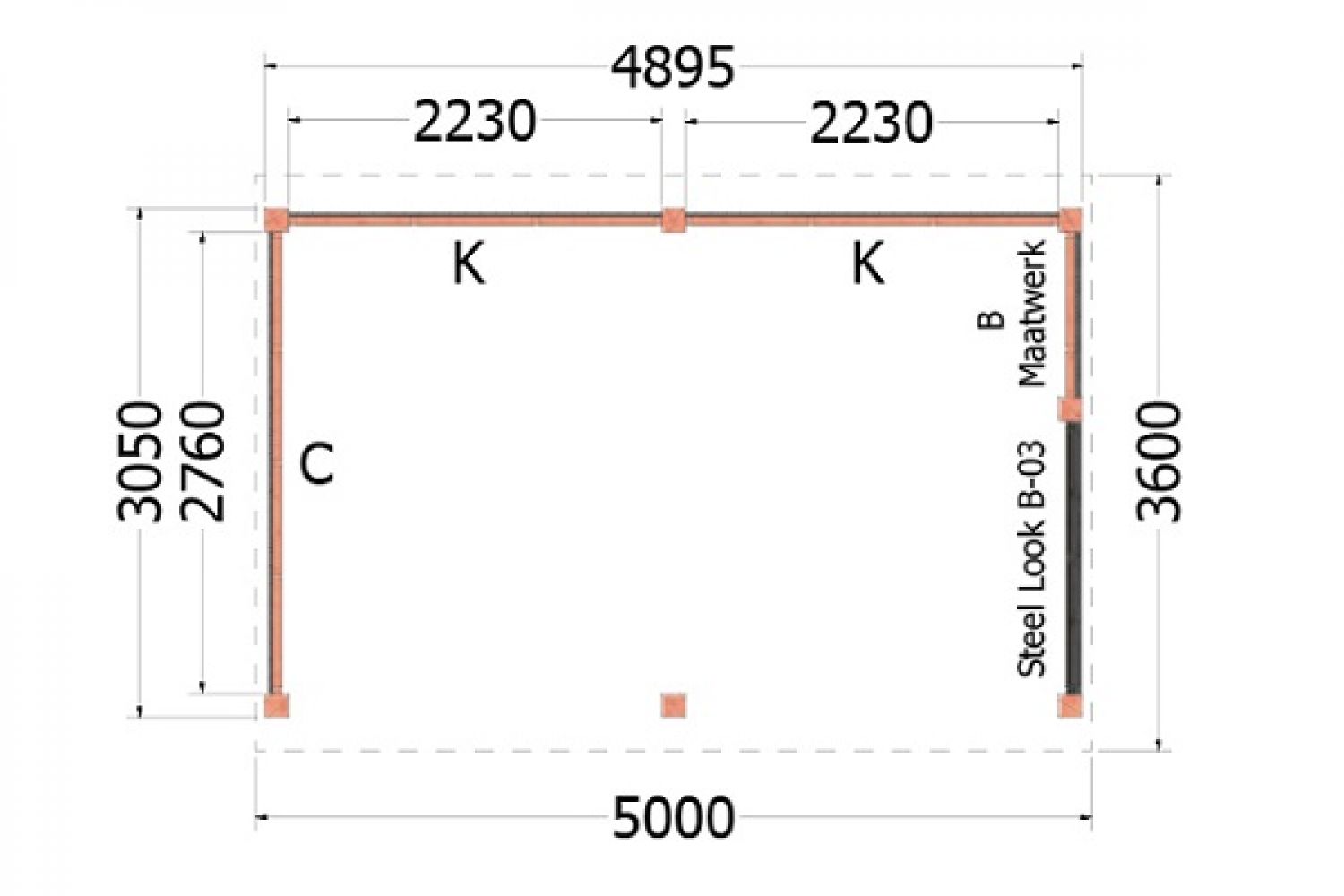 Kapschuur De Stee plattegrond