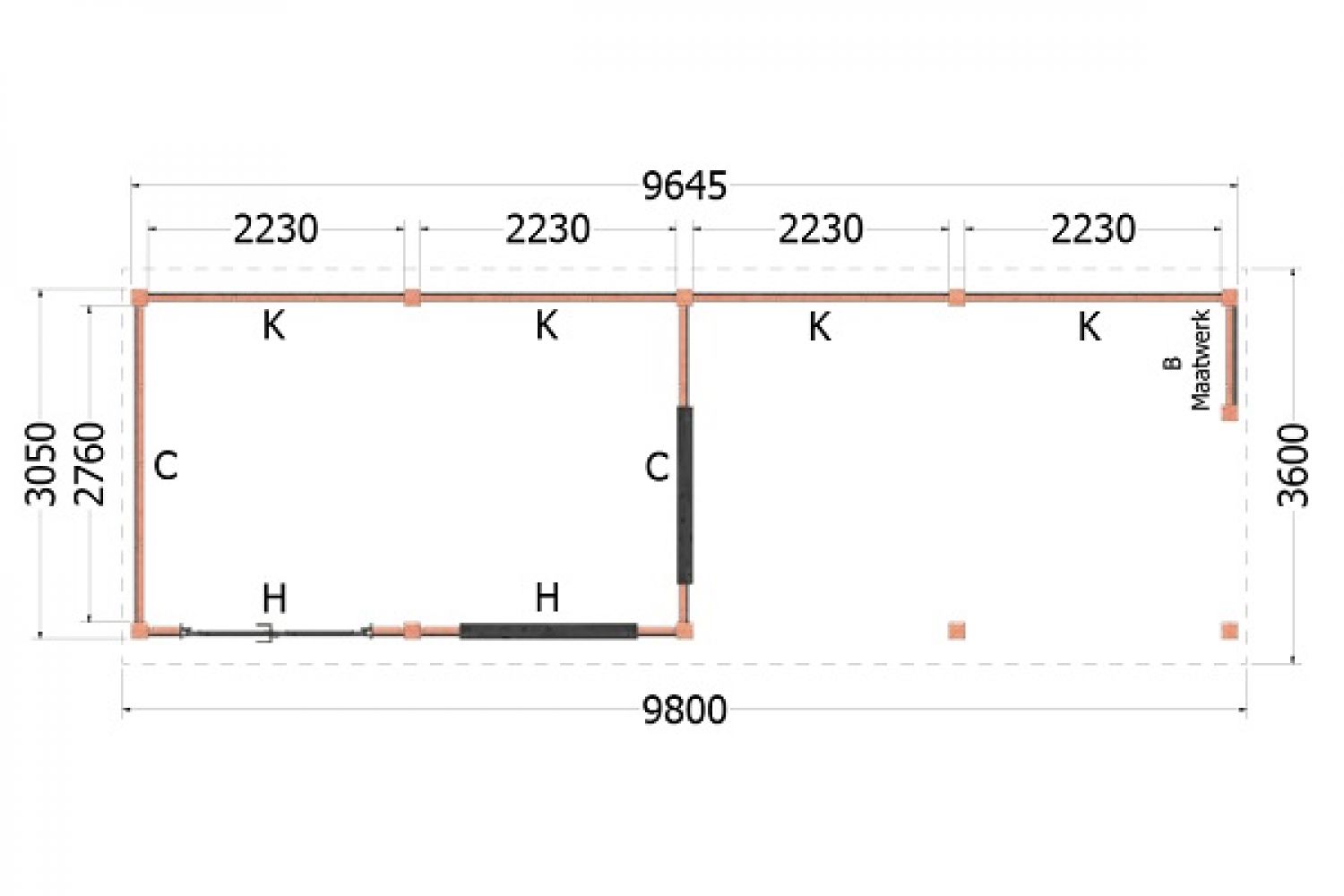 Kapschuur de Stee plattegrond