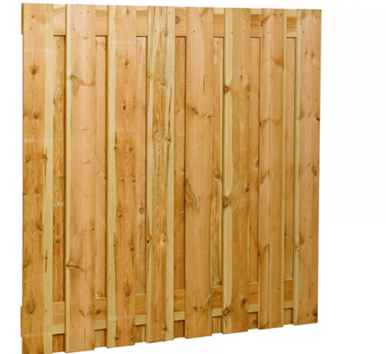 Plankenscherm grenen 180x180 cm