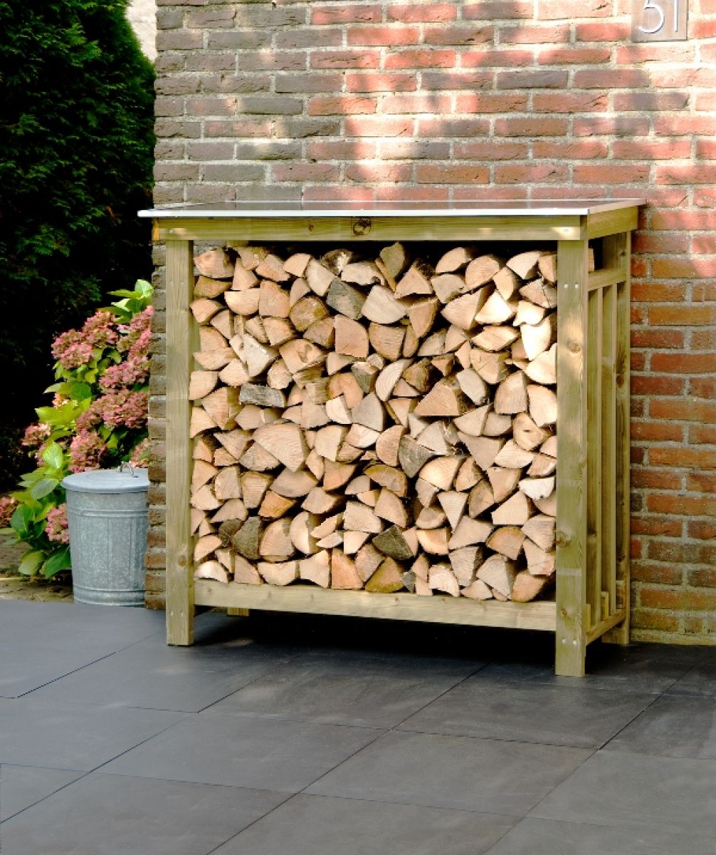 betreden Miles uitgebreid houtopslag/ tuinwerktafel 125x50x120 cm | Van Kooten