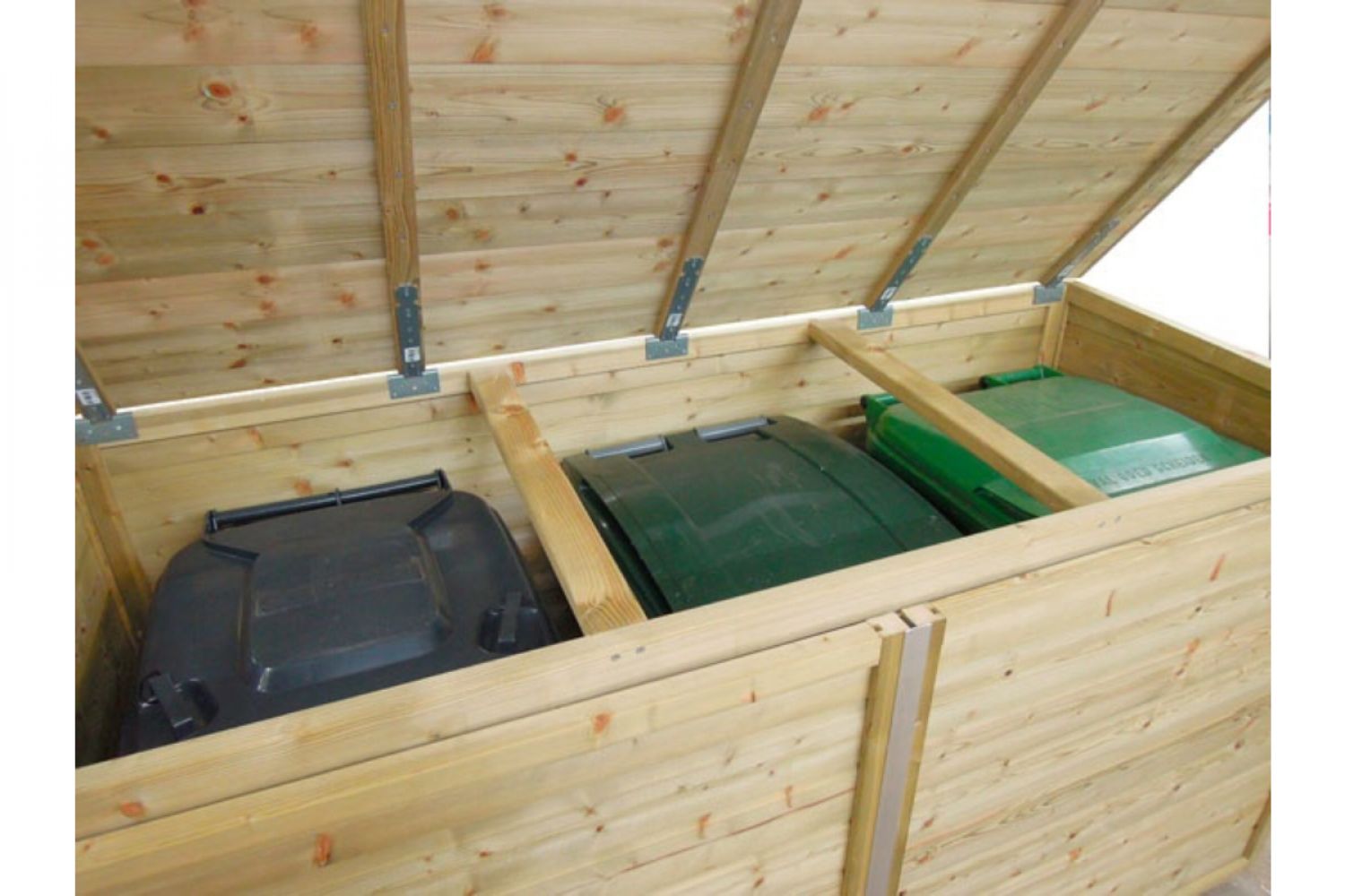 Containerberging 1x 140L en 2x 240L | 197x90x125 cm - voor 3 containers!