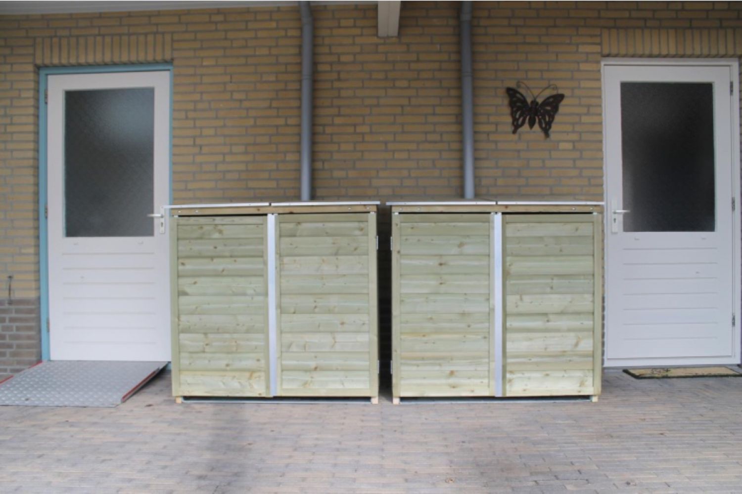 Containerberging dubbel 141x90x122 cm
