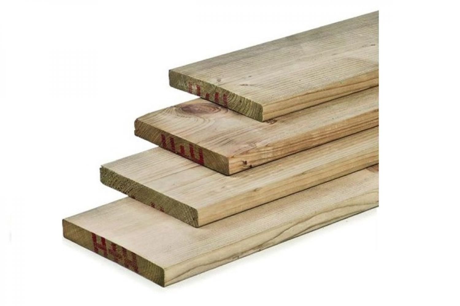 Noord-Zweeds planken glad geschaafd 1,9x14,5x330 cm