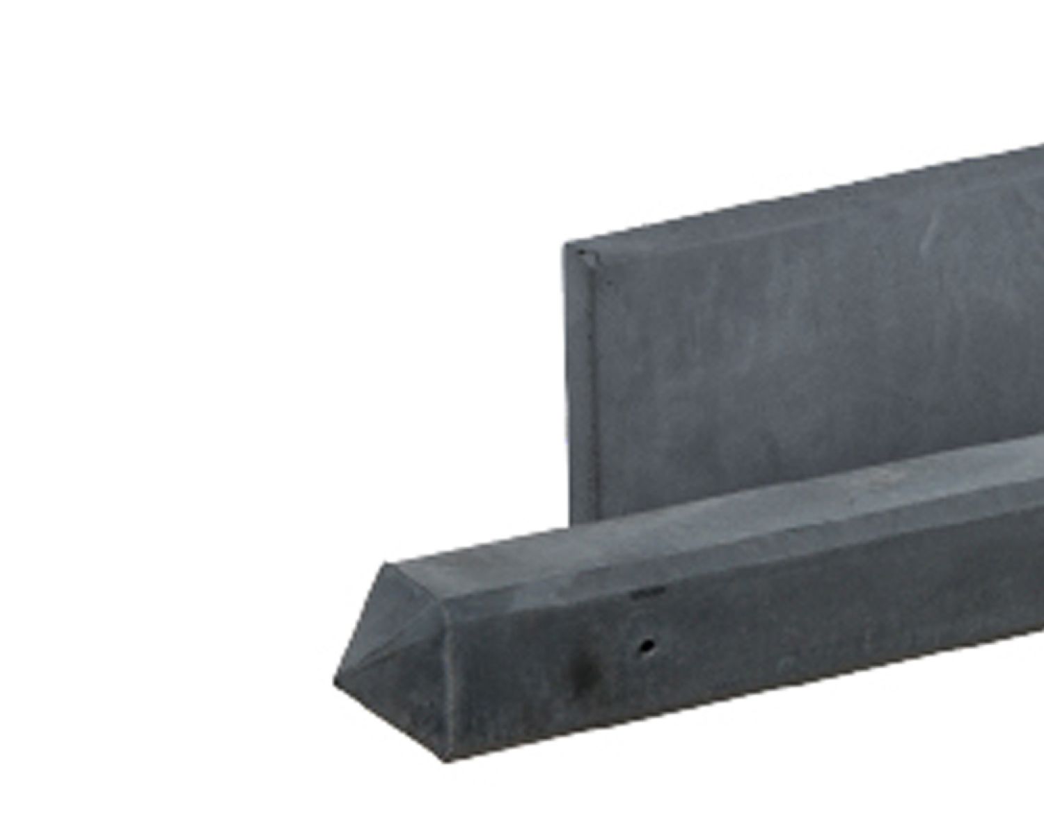 Beton Hoekpaal antraciet 10x10x275 cm glad met diamantkop