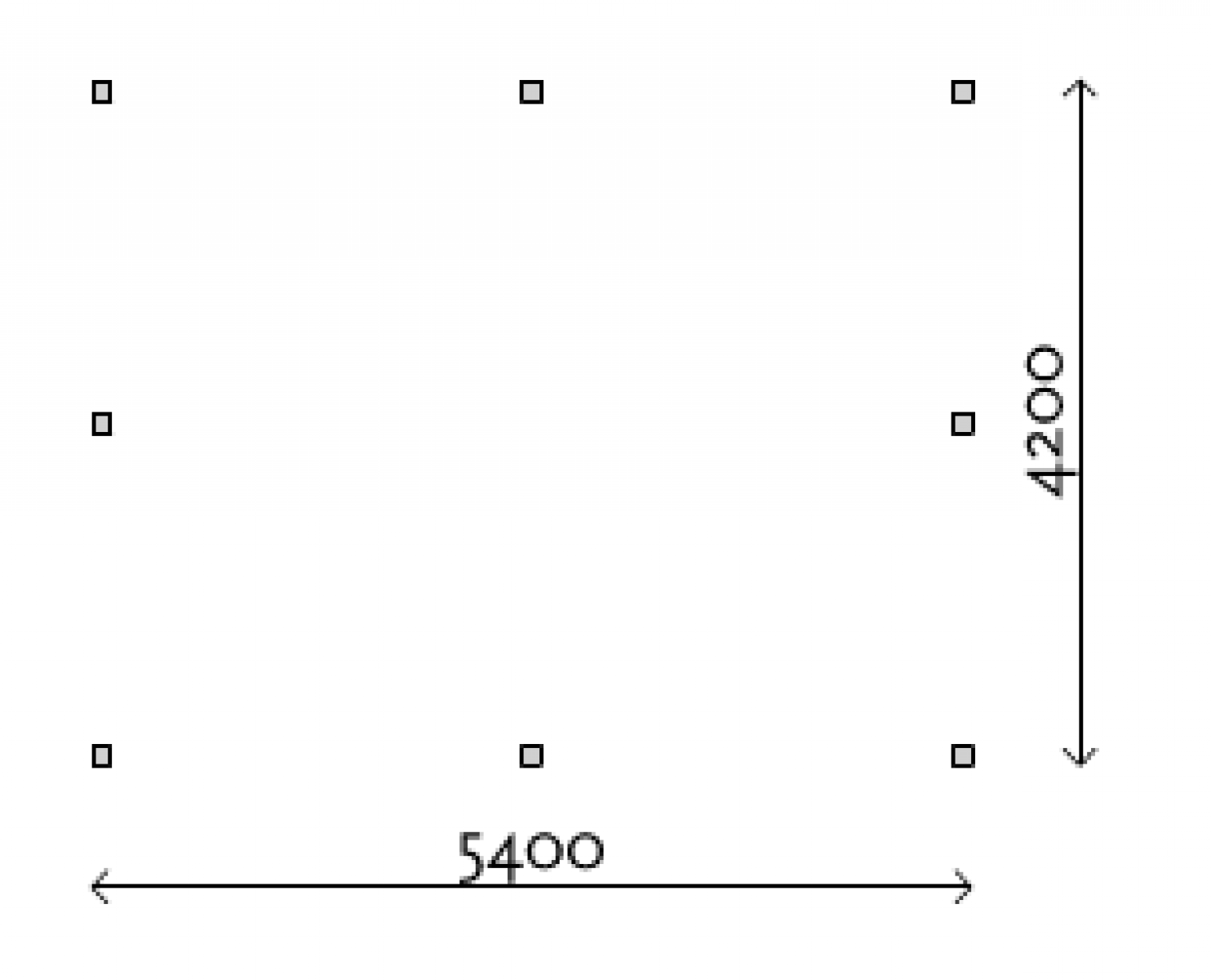 Carport Plat Dak C1 - 420x540 cm