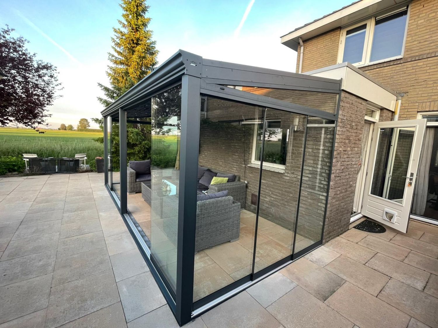 Profiline veranda 590x250 cm - Glasdak - Klaaswaal