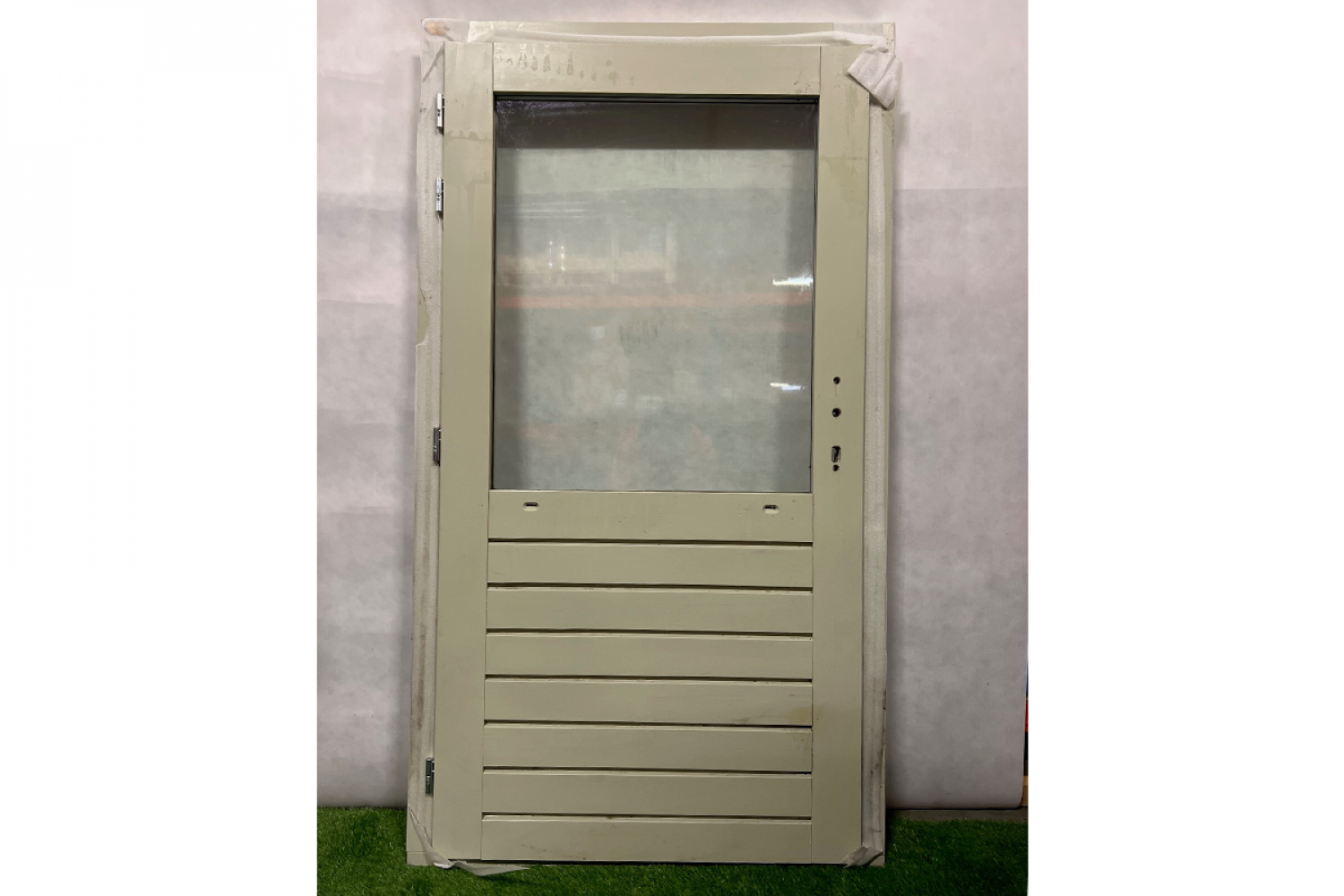 Deur 106x198 cm - zuiverwit gecoat, incl. kozijn en scharnieren - SALE01009