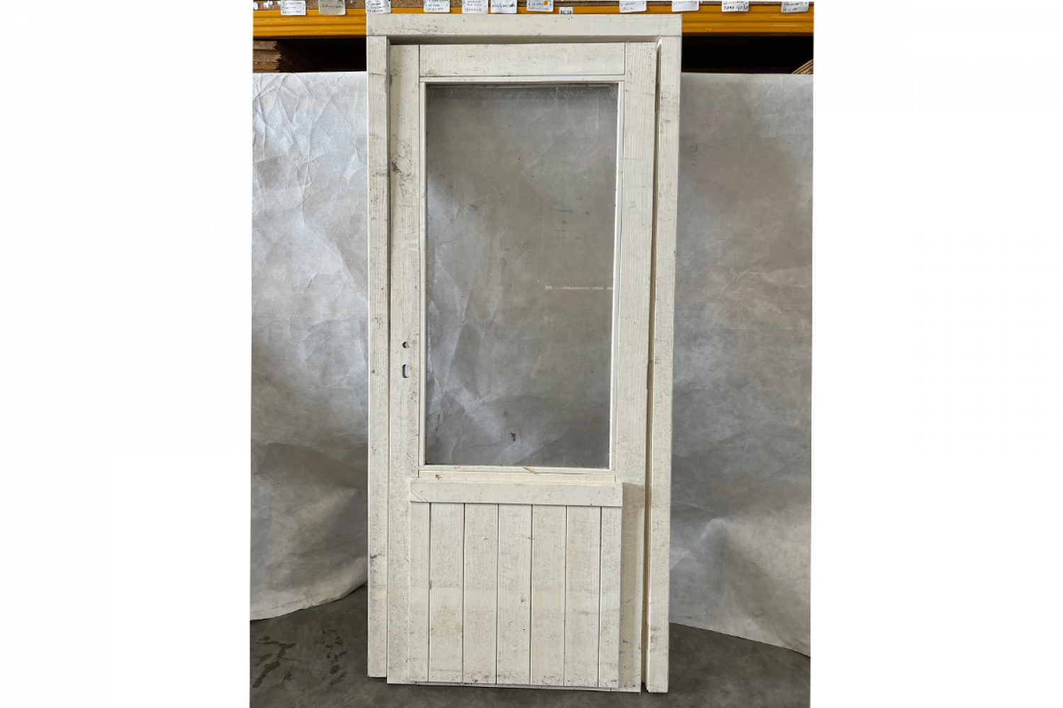 Paneeldeur 86,5x198 cm - wit gespoten - incl. kozijn - SALE01339