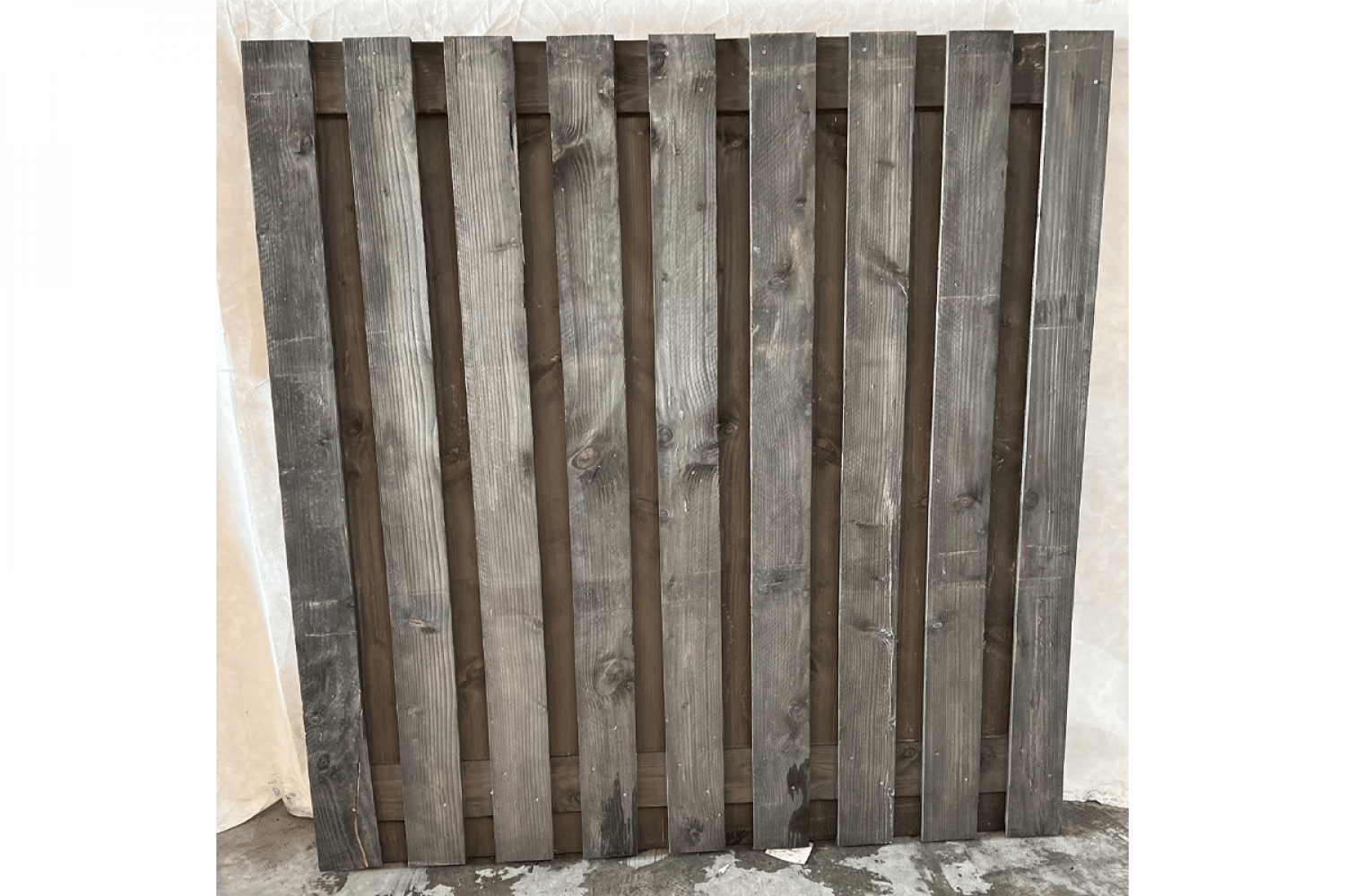 Tuinscherm Koblenz 180x180 cm - zwart gespoten -  3 stuks in 1 koop - SALE01367