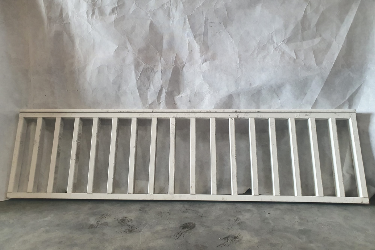 Vuren hekwerk - wit gespoten - B278,5xH73 cm - SALE01396