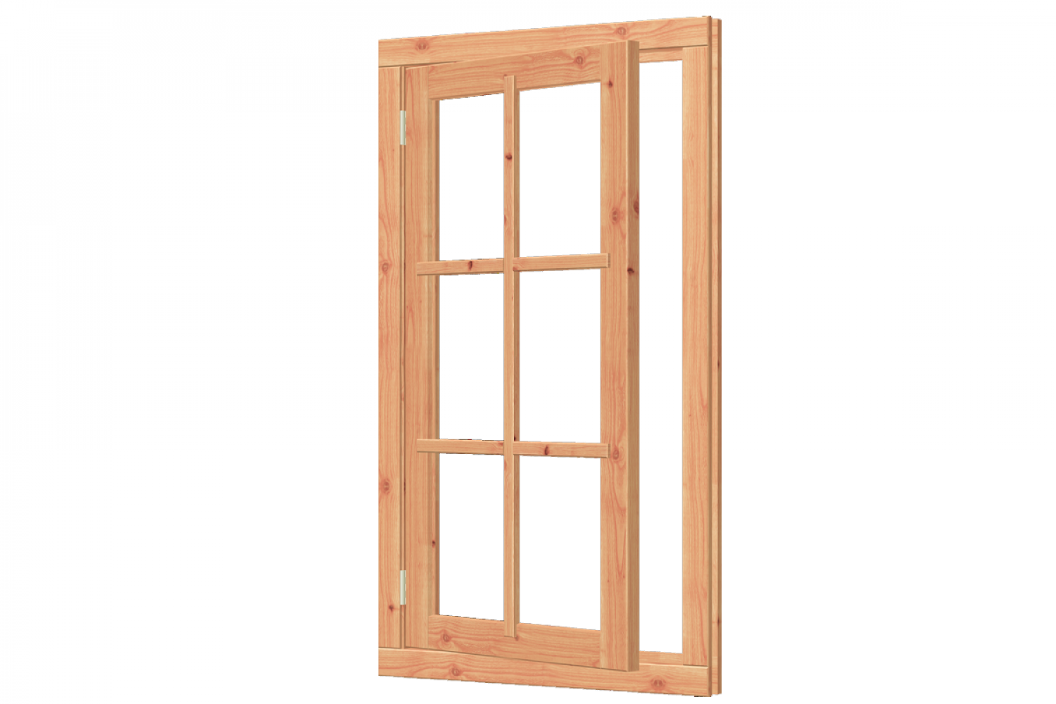 Douglas vleugelraam 67,4x129,6 cm, incl. beslag - SALE01055