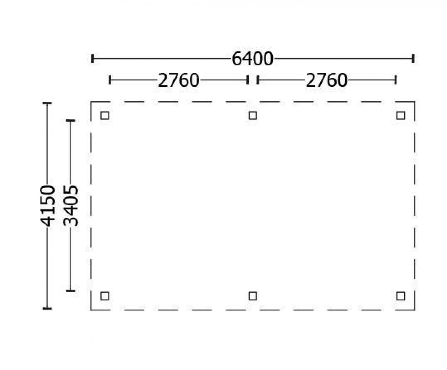 Buitenverblijf Siena 640x415 cm plattegrond