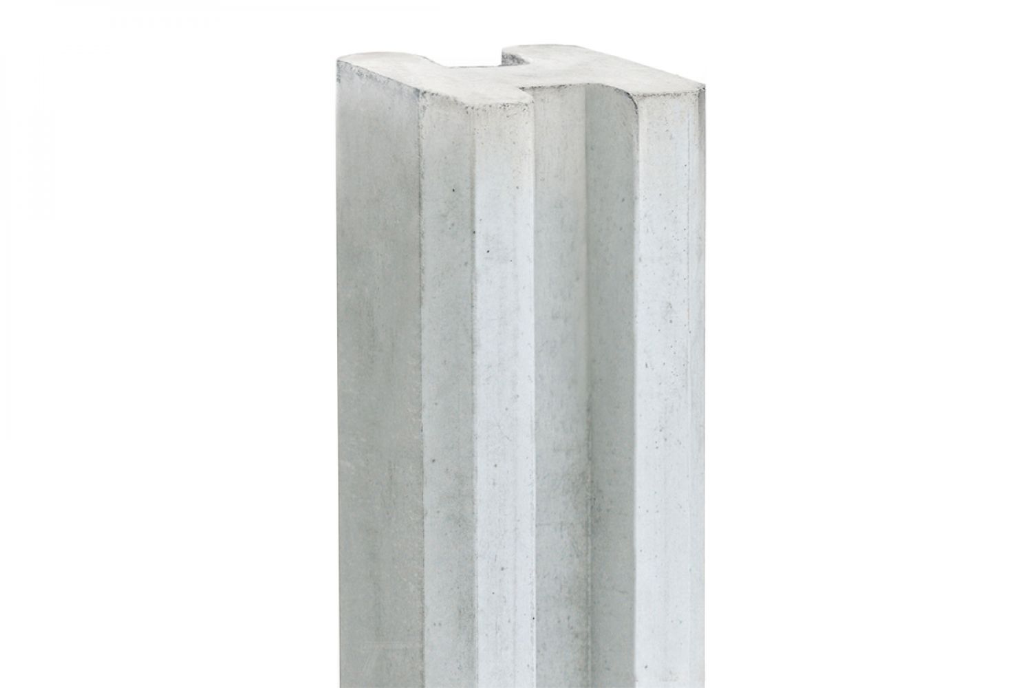Betonnen sleufpaal wit/grijs 11,5x11,5x280 cm