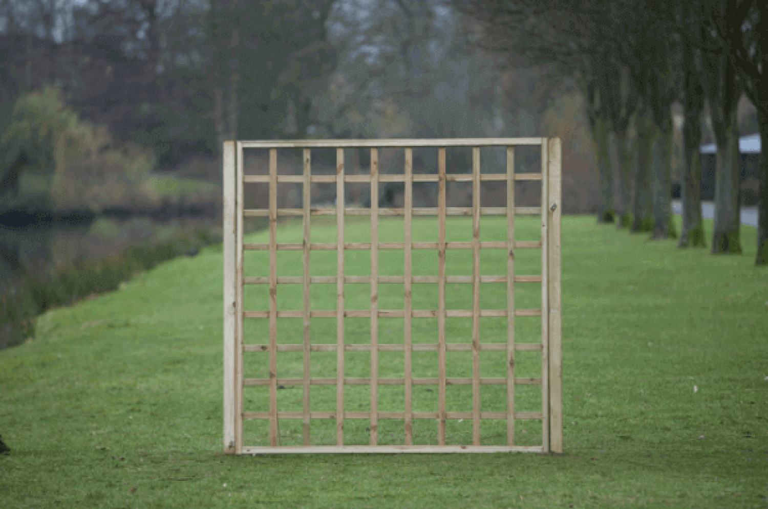 Trellis recht met rechte lijst 180x180cm