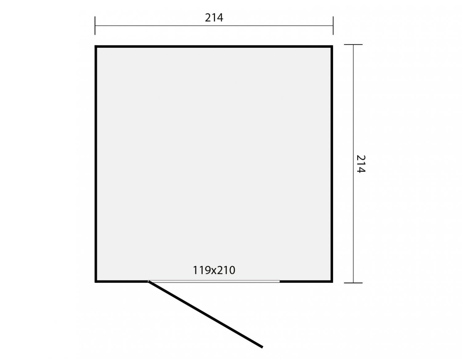 Tuinberging Durbin 200x200 cm