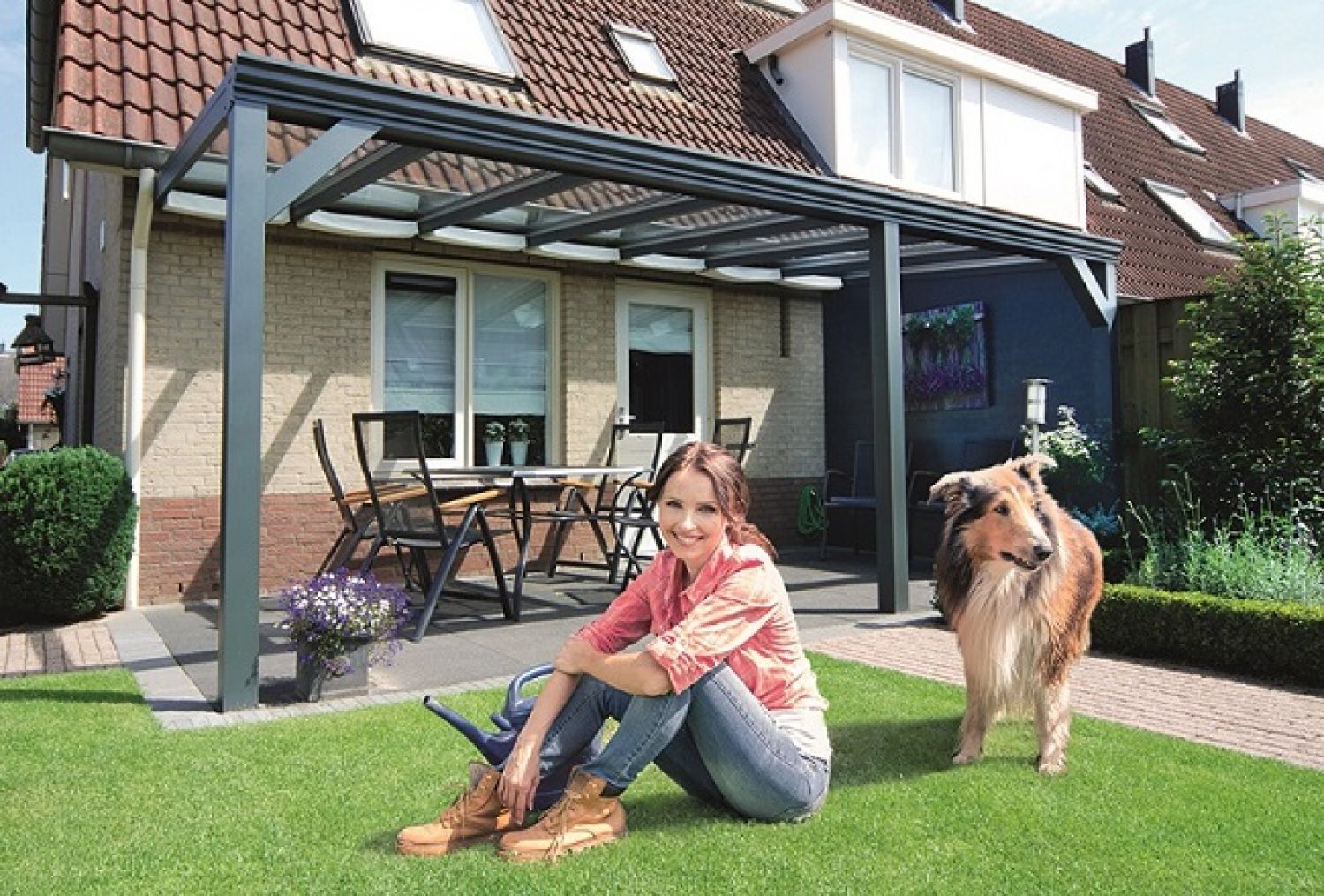 Aluminium veranda 700x250 cm actie