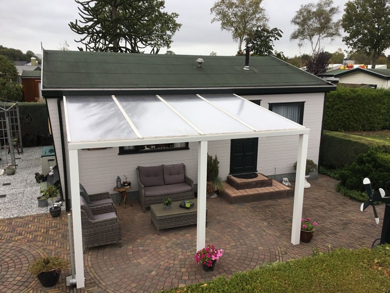 jurk Onbelangrijk Prijs Terrasoverkapping Sunnyroof 400x350 cm - antraciet | Van Kooten