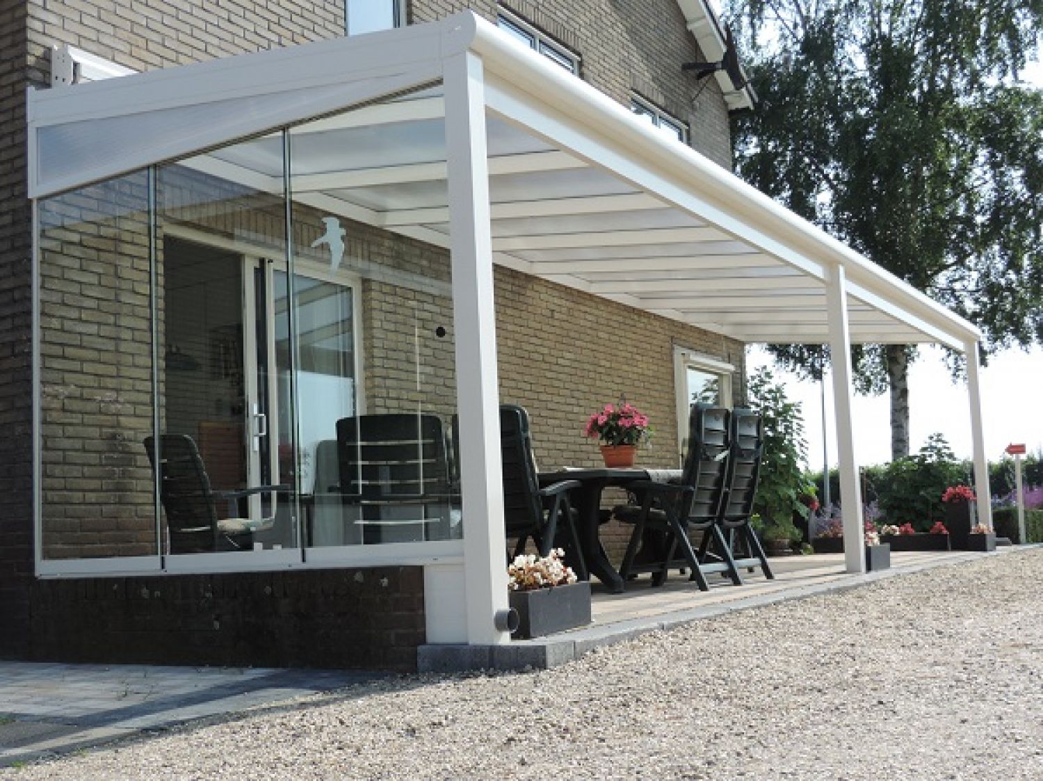 Profiline XXL veranda 1000x400 cm - glasdak