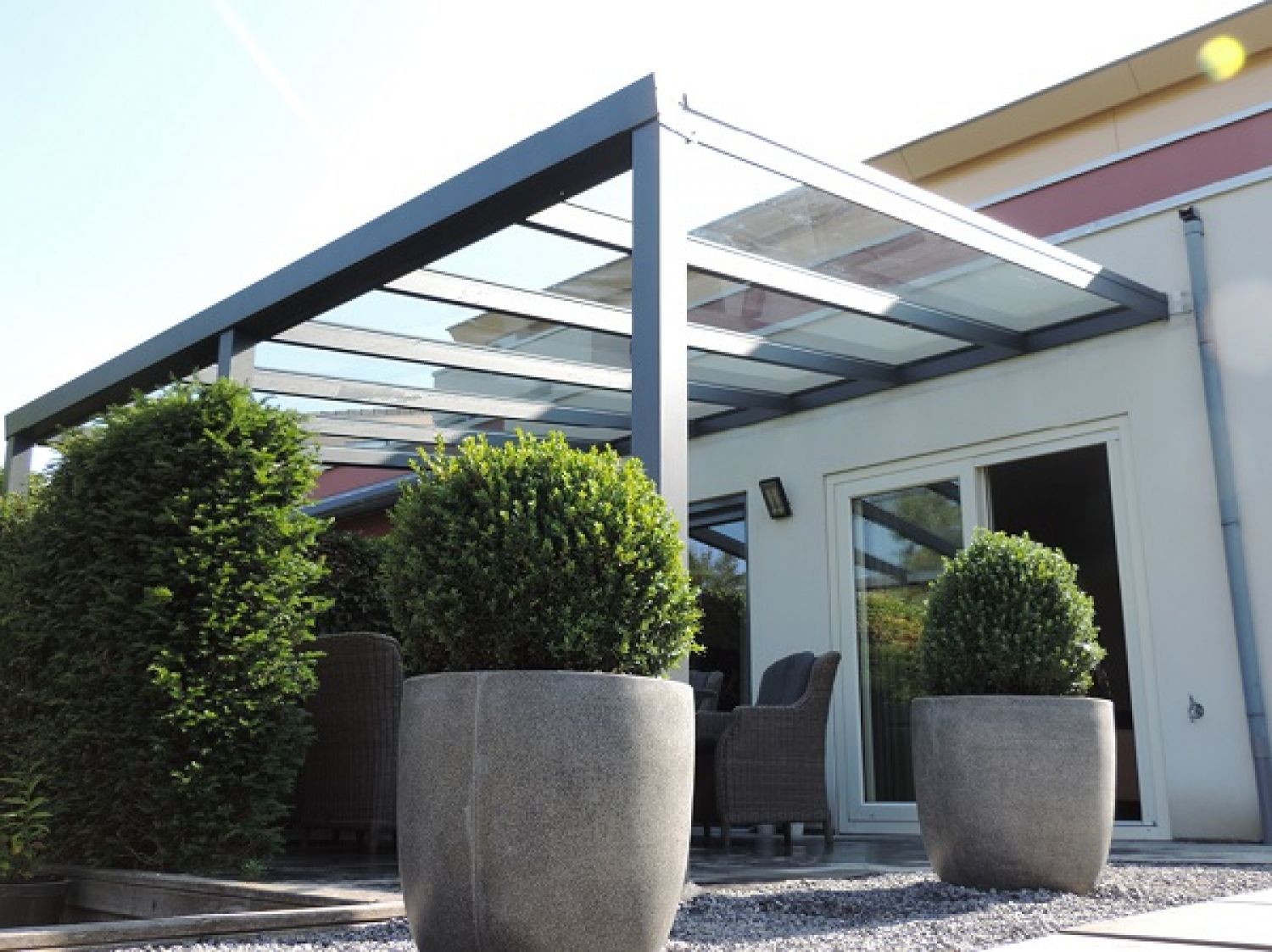 Profiline XXL veranda 1400x400 cm - polycarbonaat dak