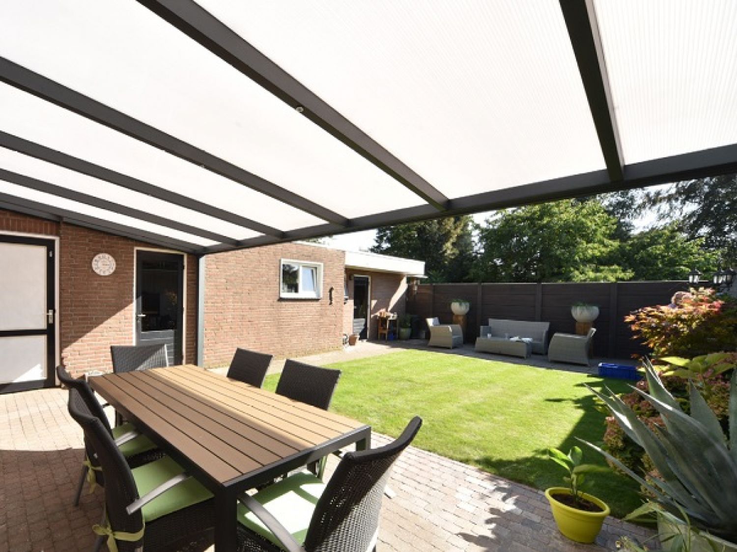 Profiline veranda 700x300 cm - polycarbonaat dak