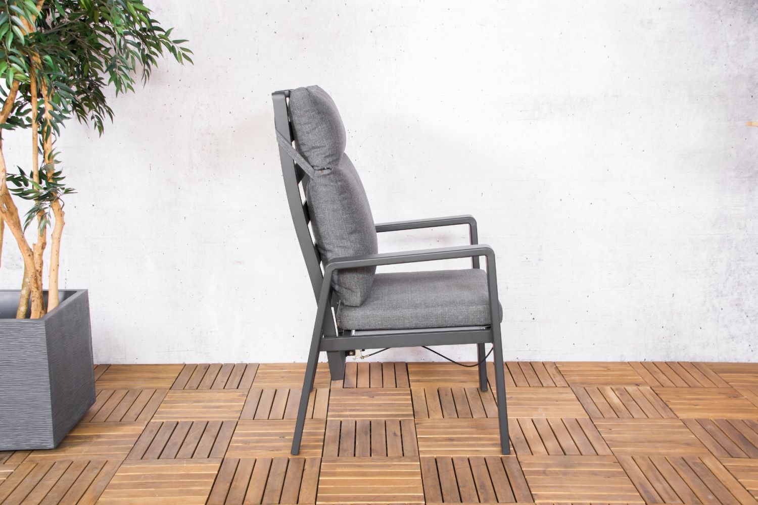 SenS Line Verstelbare Aluminium Stoel Victoria Incl Olefin Kussens 