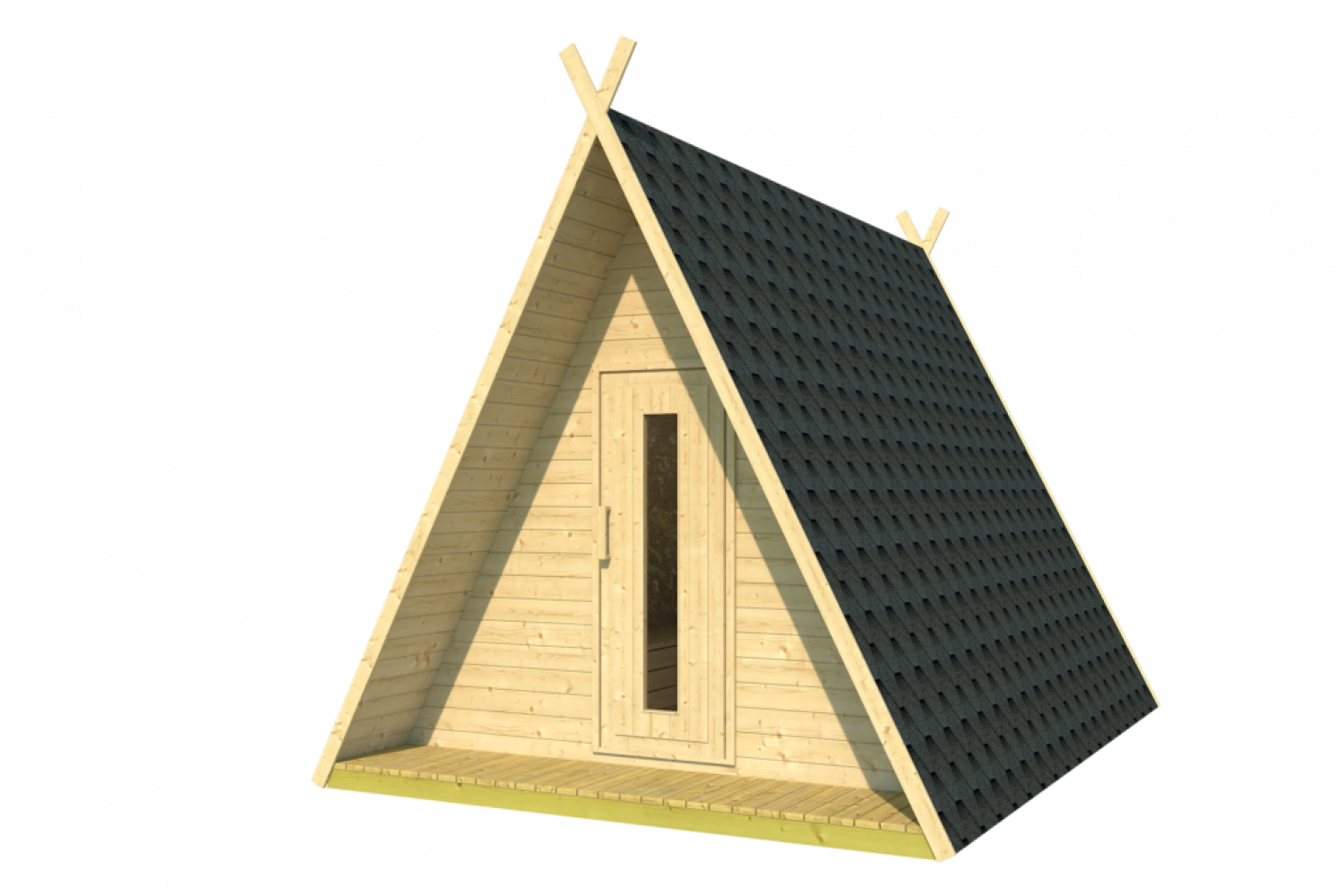 Camping Wigwam - 300x370 cm - incl. dakshingles en vloer -  thermisch gemodificeerd hout