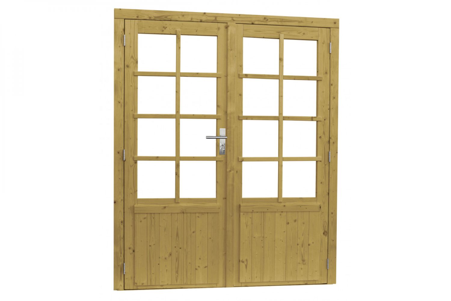 Woodvision Dubbele deur 8-ruits 168x201 cm - Groen geïmpregneerd