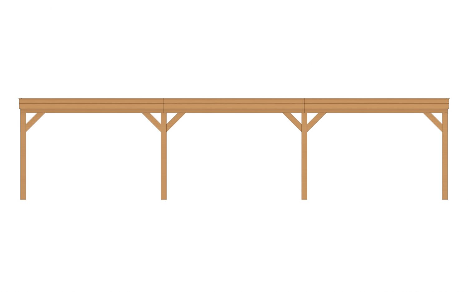 Buitenverblijf Sublime Plat dak - 1100 x 300 cm